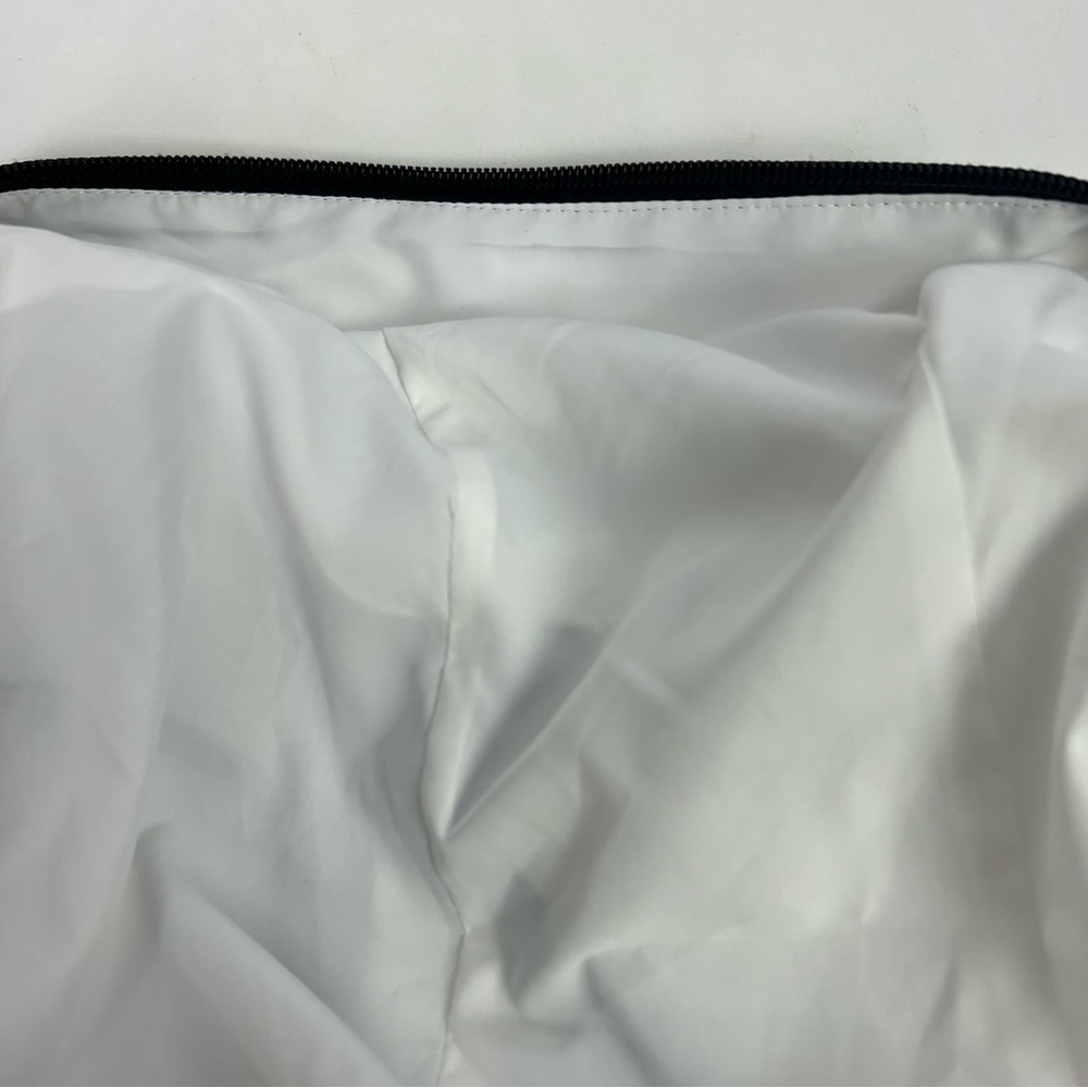 21 Men’s Full Zip Lightweight Jacket Sz Medium White Drawstring Hood W/Hide Zip - Picture 11 of 11